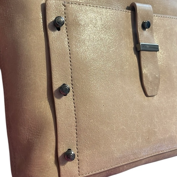 Botkier Warren Convertible Hobo Bag with Front Pocket & gunmetal hardware studs - Picture 5 of 11